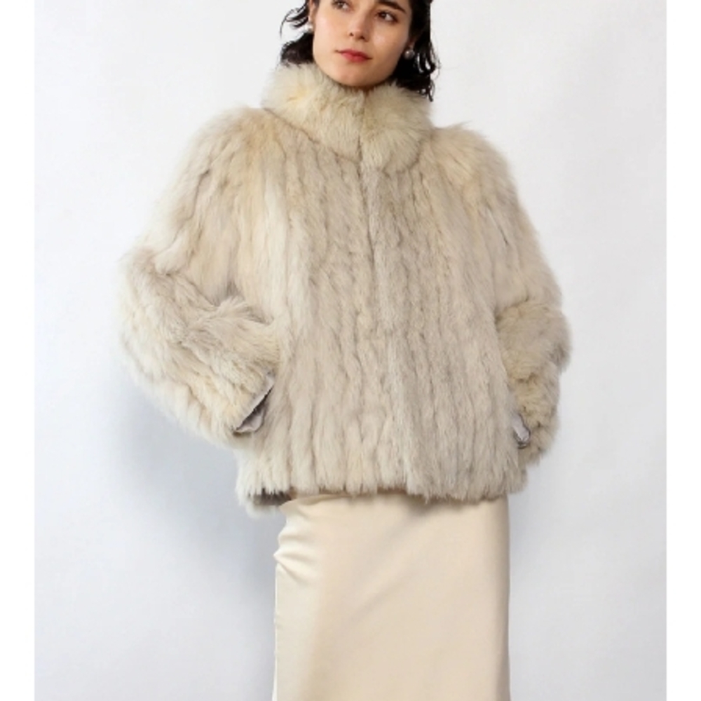 Saga Fox Fur Jacket - Cream